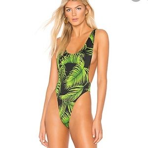 Norma Kamali One Piece NWT Palms